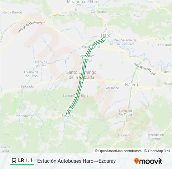 LR 1.1 Bus Line Map