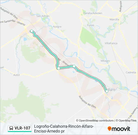 VLR-107 Bus Line Map