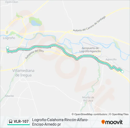 VLR-107 Bus Line Map