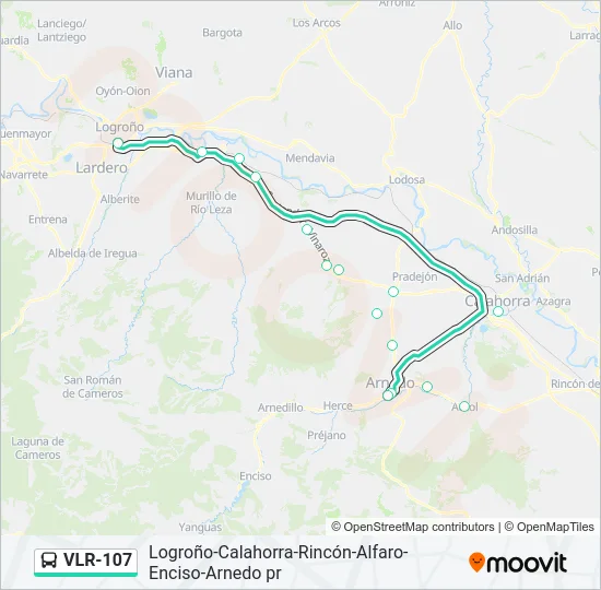 VLR-107 Bus Line Map