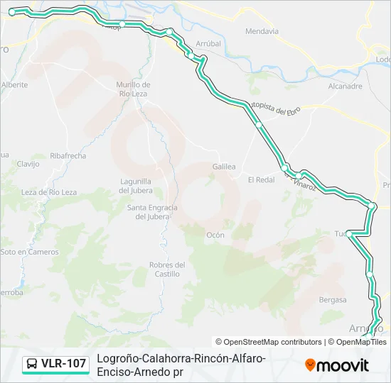 VLR-107 Bus Line Map