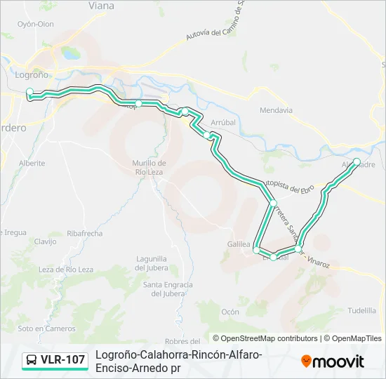 VLR-107 Bus Line Map