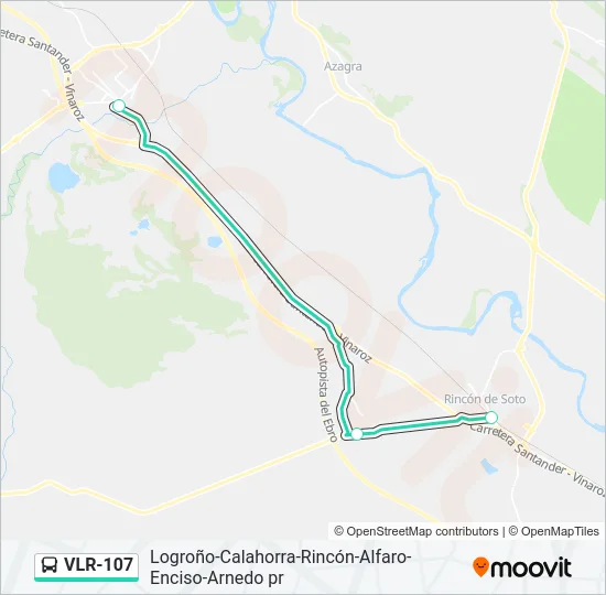 VLR-107 Bus Line Map