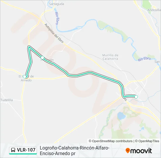 VLR-107 Bus Line Map