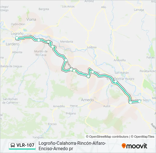 VLR-107 Bus Line Map