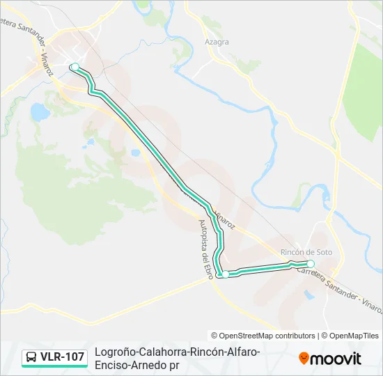VLR-107 Bus Line Map