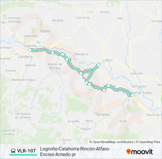 VLR-107 Bus Line Map