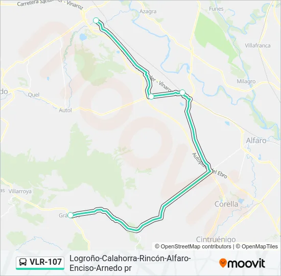 VLR-107 Bus Line Map