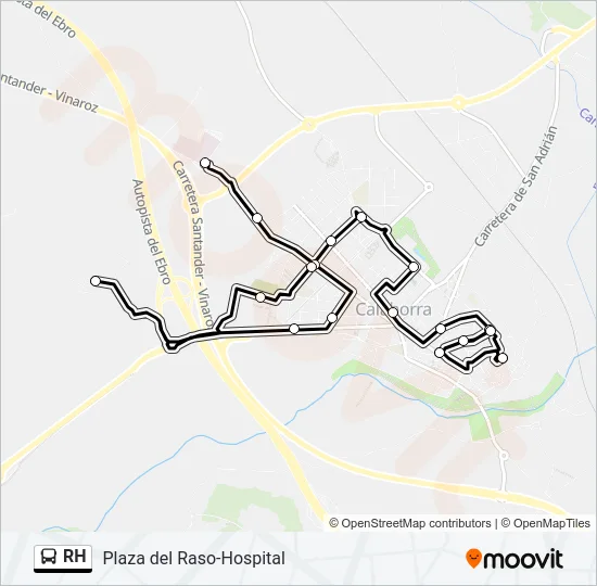 RH Bus Line Map