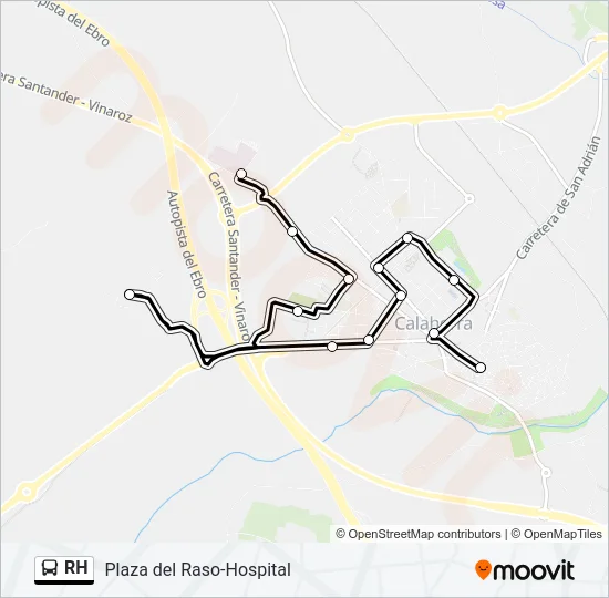 RH Bus Line Map