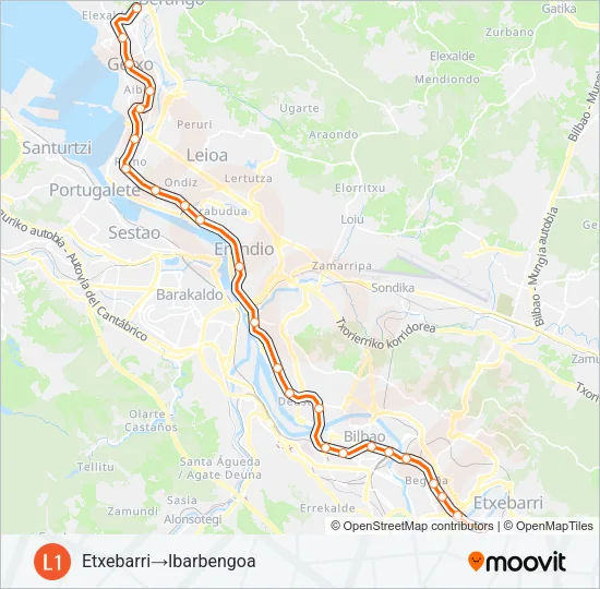 L1 Metro Line Map