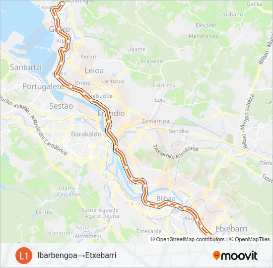 L1 Metro Line Map