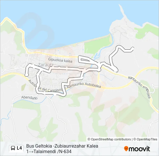 L4 Bus Line Map