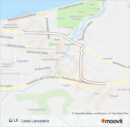 L5 Bus Line Map