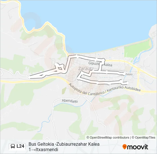 L24 Bus Line Map