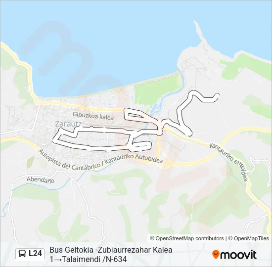 L24 Bus Line Map