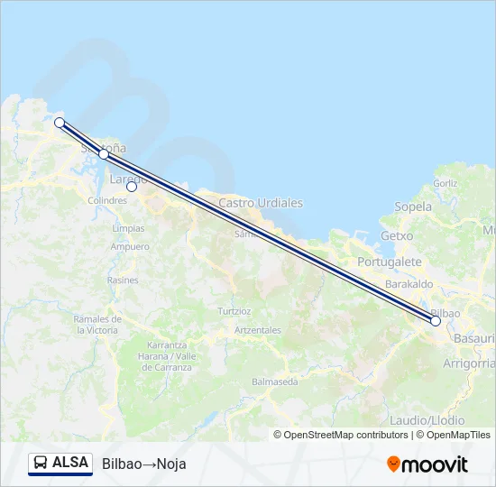 ALSA Bus Line Map