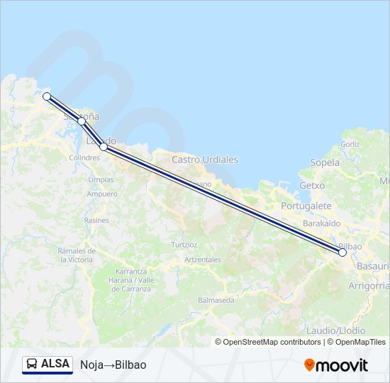 ALSA Bus Line Map
