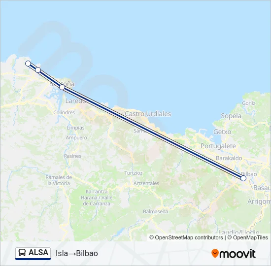 ALSA Bus Line Map