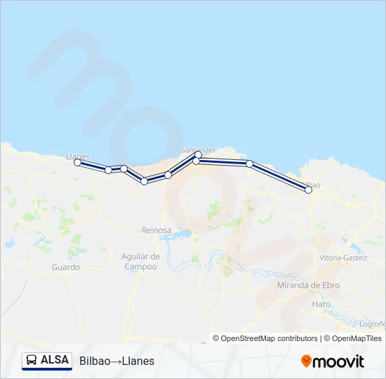 ALSA Bus Line Map