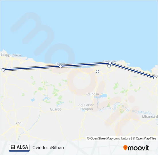 ALSA Bus Line Map
