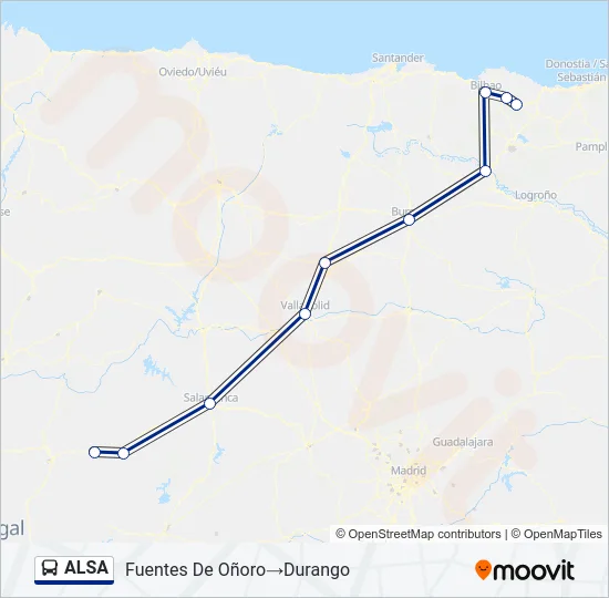 ALSA Bus Line Map