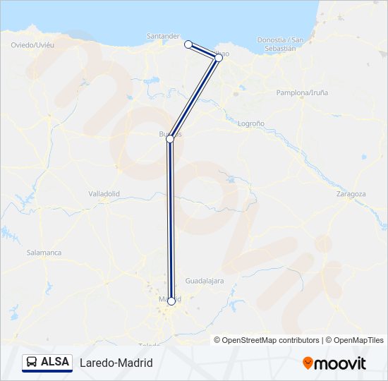 ALSA Bus Line Map