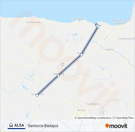 ALSA Bus Line Map