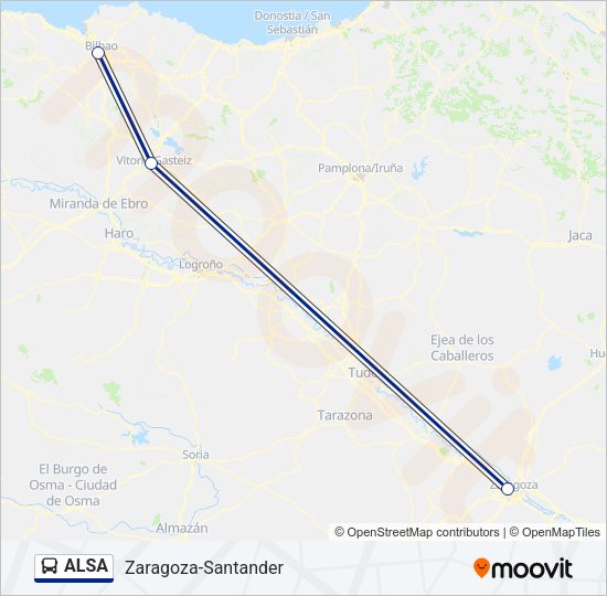 ALSA Bus Line Map