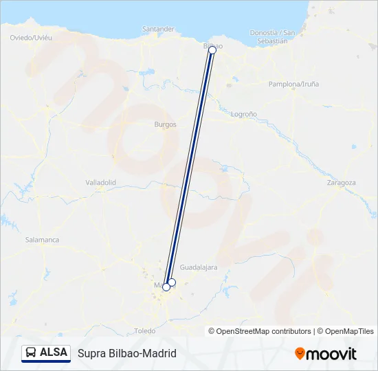 ALSA Bus Line Map