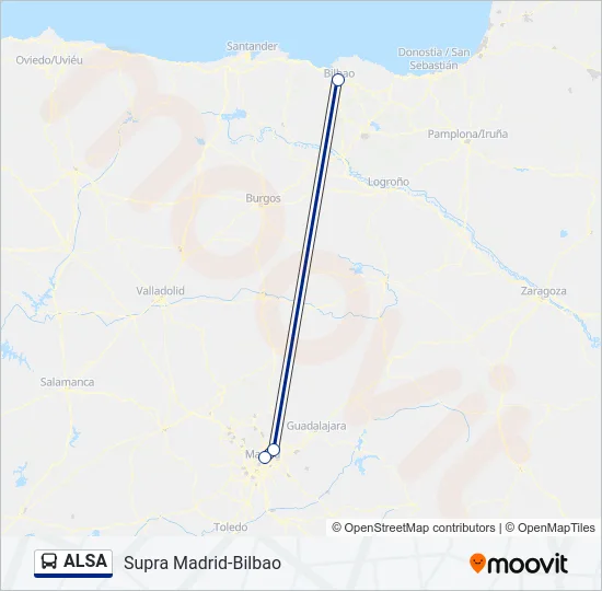 ALSA Bus Line Map