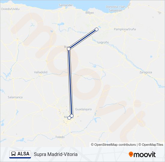 ALSA Bus Line Map