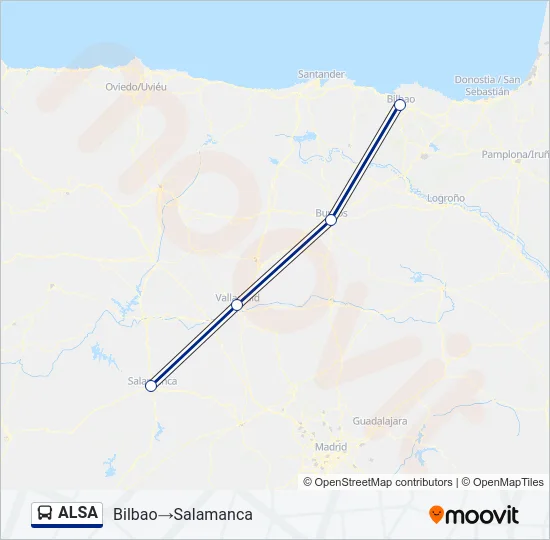 ALSA Bus Line Map
