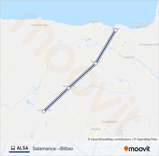 ALSA Bus Line Map