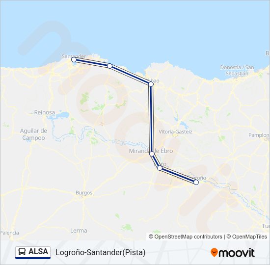 ALSA Bus Line Map