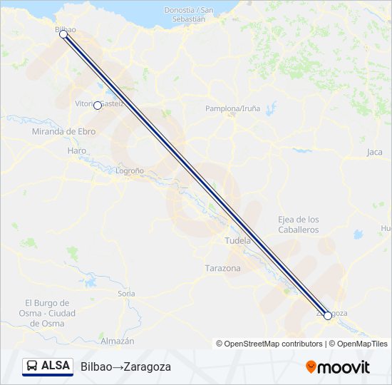ALSA Bus Line Map