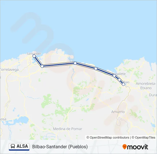 ALSA Bus Line Map