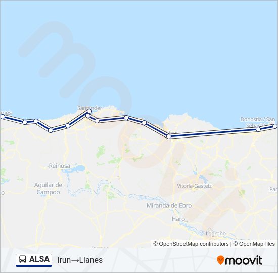 ALSA Bus Line Map
