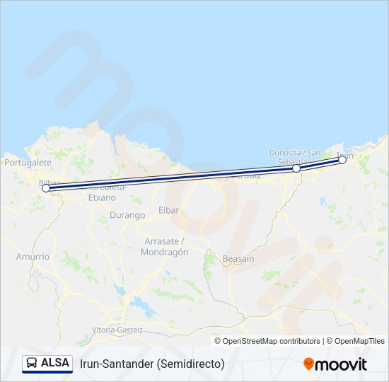 ALSA Bus Line Map