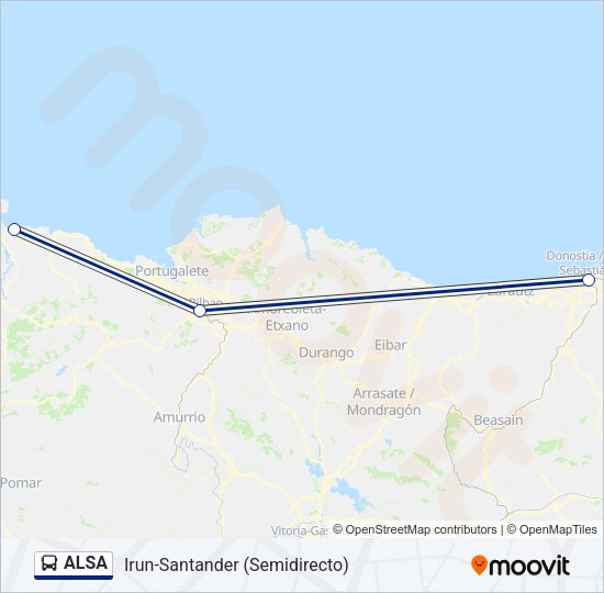 ALSA Bus Line Map