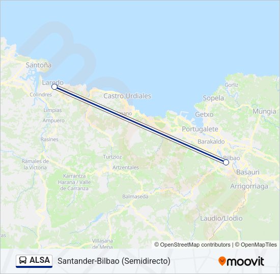 ALSA Bus Line Map