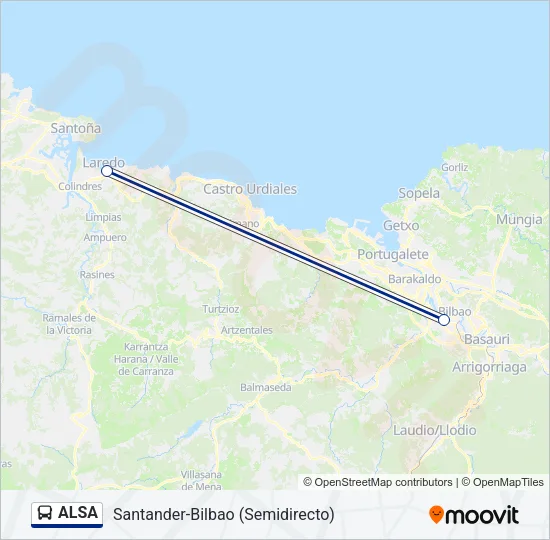ALSA Bus Line Map