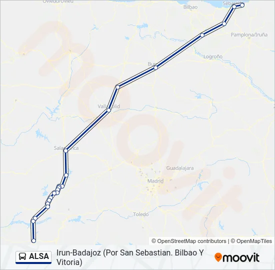 ALSA Bus Line Map