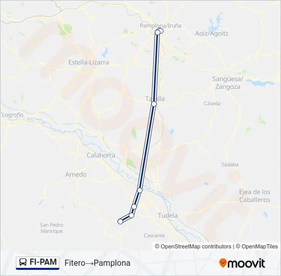 FI-PAM Bus Line Map