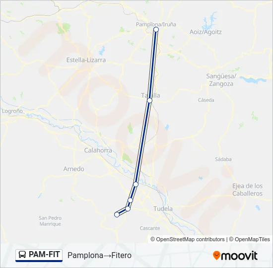 PAM-FIT Bus Line Map