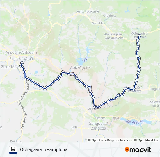 OCHA-PAM Bus Line Map