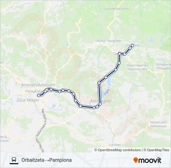 ORBA-PAM Bus Line Map