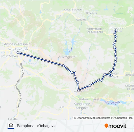 PAM-OCHA Bus Line Map