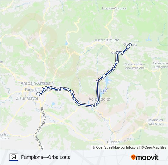 PAM-ORBA Bus Line Map