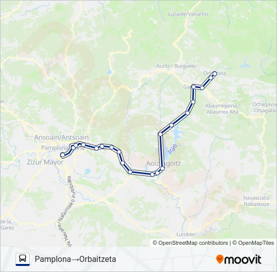 PAM-ORBA Bus Line Map